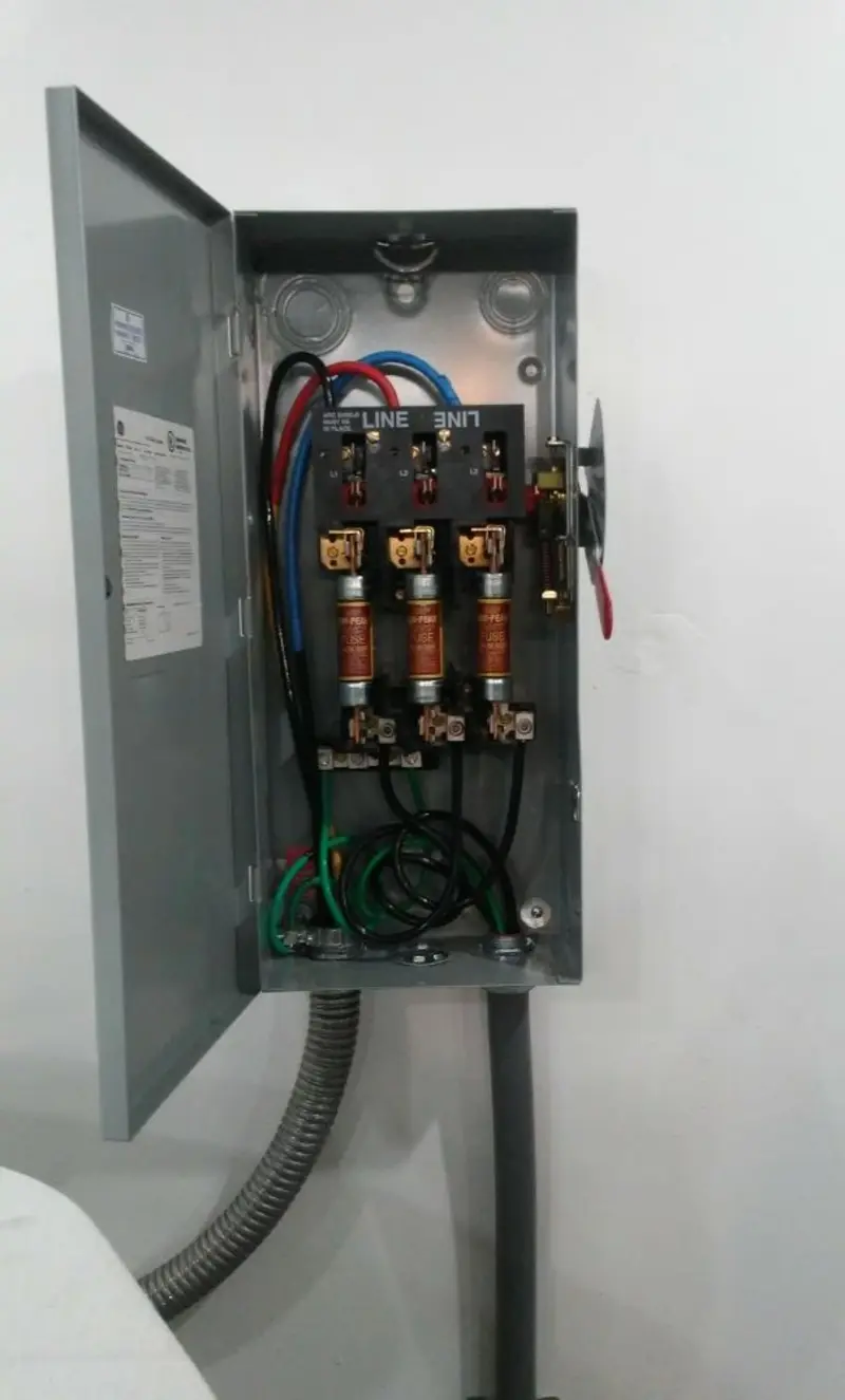 Three-phase disconnect switch installed for Electrical Wiring & Rewiring in Sturgis