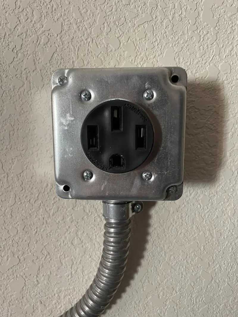 NEMA 14-50 outlet installed for Electrical Panel Upgrade in Sturgis